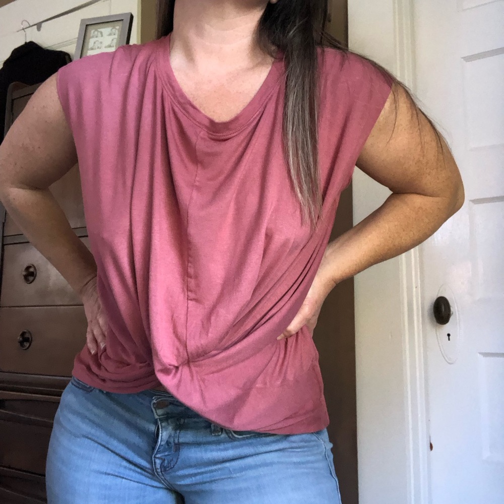 Bailey 44 Soft, Drapey, Rose Colored Tank / Top